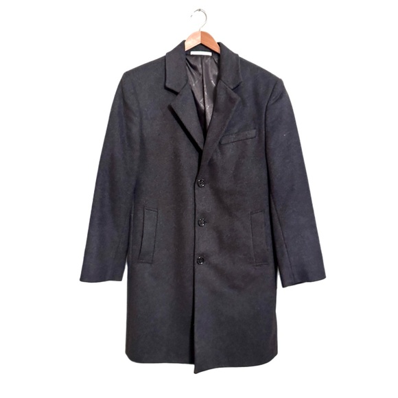 Michael Kors Wool Blend Men’s Coat Grey Charcoal Size 40S - Picture 3 of 13